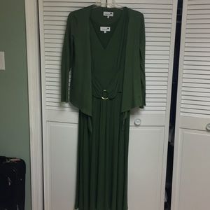 Emerald green dress w/ jacket